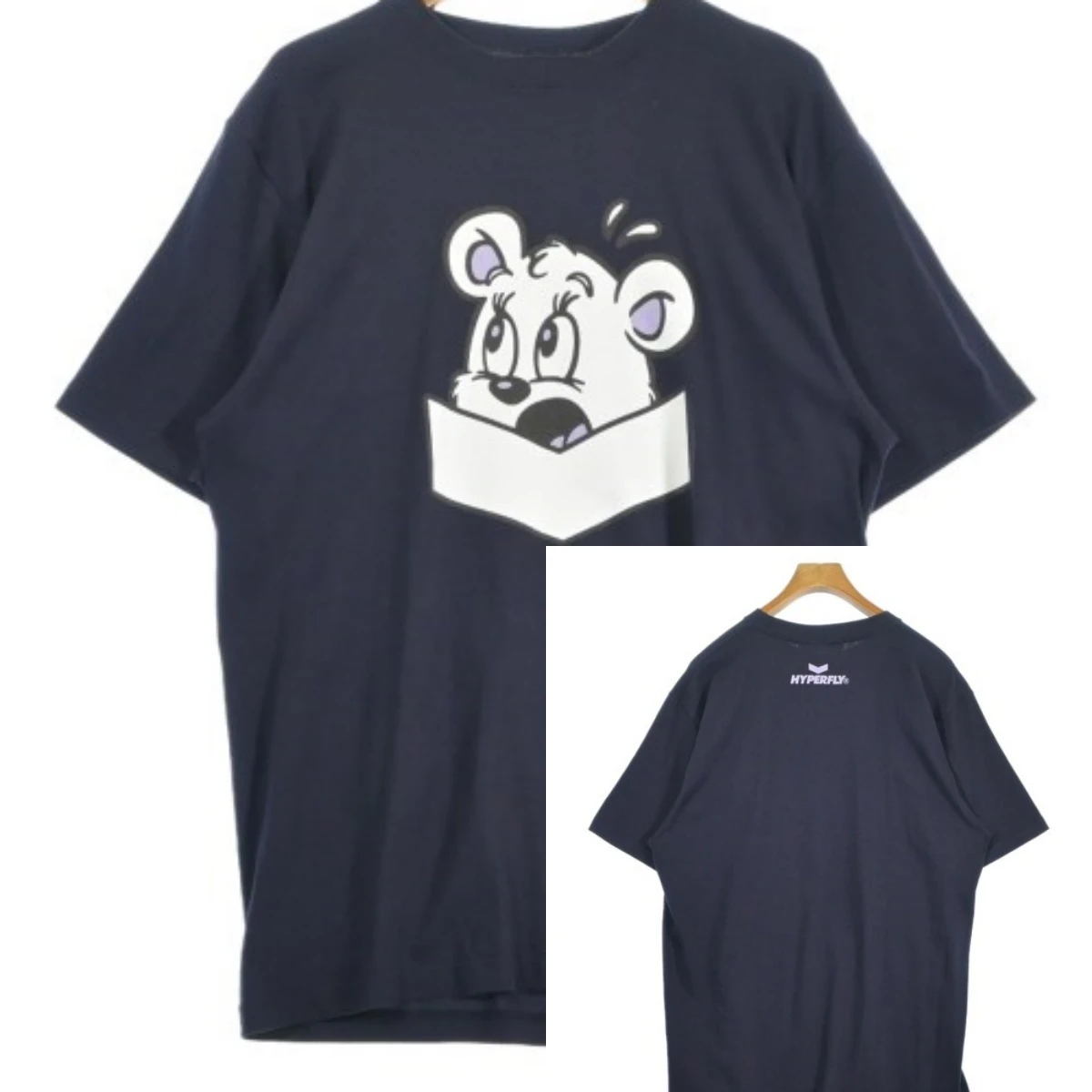 Grateful Bear Fighting Trend Brand T-Shirt Cotton Graphic Tee Men Women Summer Streetwear