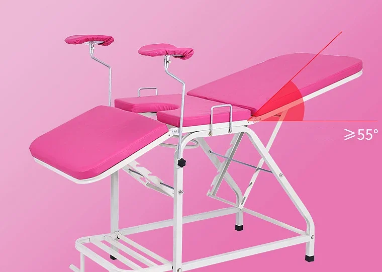 Modern Blue Medical Delivery Chair Clinic Table Hospital Obstetric Bed Gynecology Patient Examination Bed