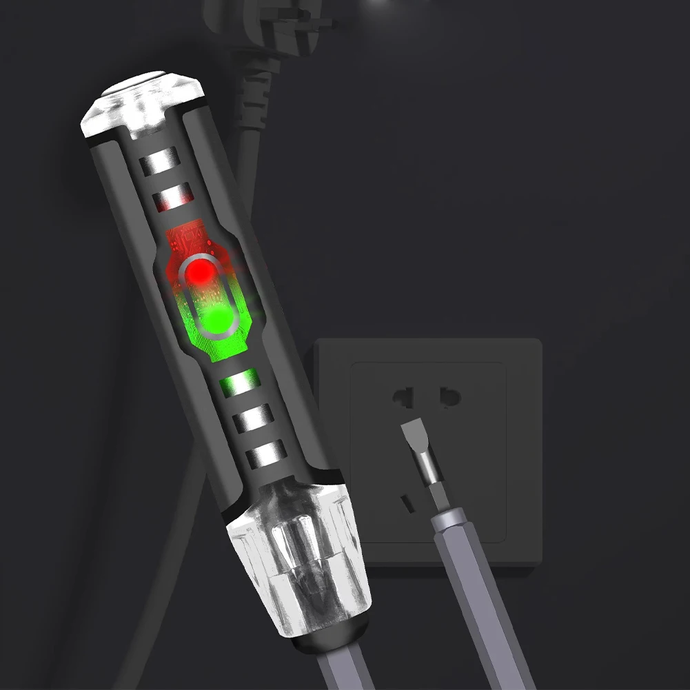 Live Wire Detection Tool with Built-in Screwdriver Function for Electricians Needing Accurate Neutral and Live Identification