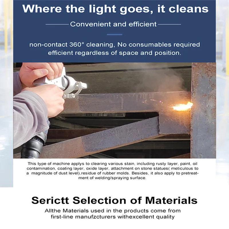 Bingyan 1500w 2000w 3000w Mopa منظف الألياف لإزالة الصدأ للبيع