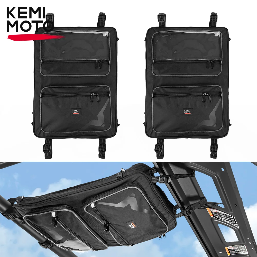 

KEMIMOTO Black Overhead Storage Bag 5HYV-809200-1000 for CFMOTO UForce 1000 2019-2023 1000 XL 2022-2023 1680D Oxford & PVC Cloth