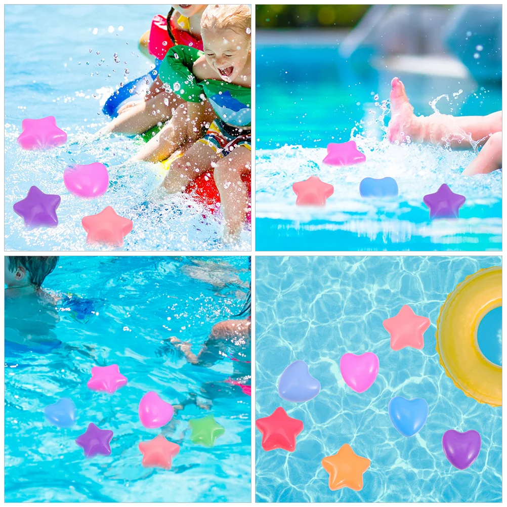 80 Pcs Ball Pool Toys Heart Beach Swimming Pit Stars Kids Shape Balls Star-shaped Pits