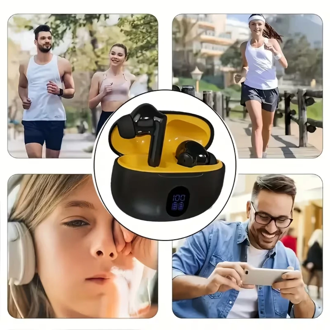 895B TWS Kabellose Ohrhörer mit Geräuschunterdrückung, Wasserdichte In-Ear-Stereo-Kopfhörer mit LED-Display und Ladecase – Detail 1