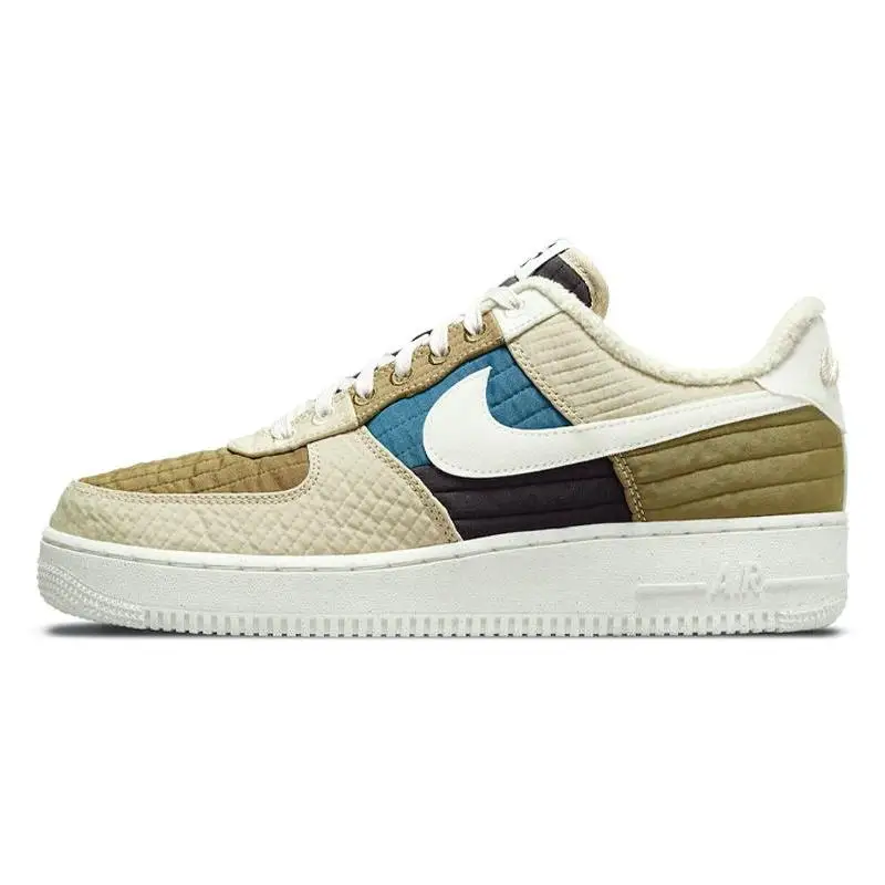 Nike Air Force 1 Low '07 Lx Toasty Brown Kelp Sail Rattan Cave Purple Sneakers Shoes Dc8744-301 With Original Box