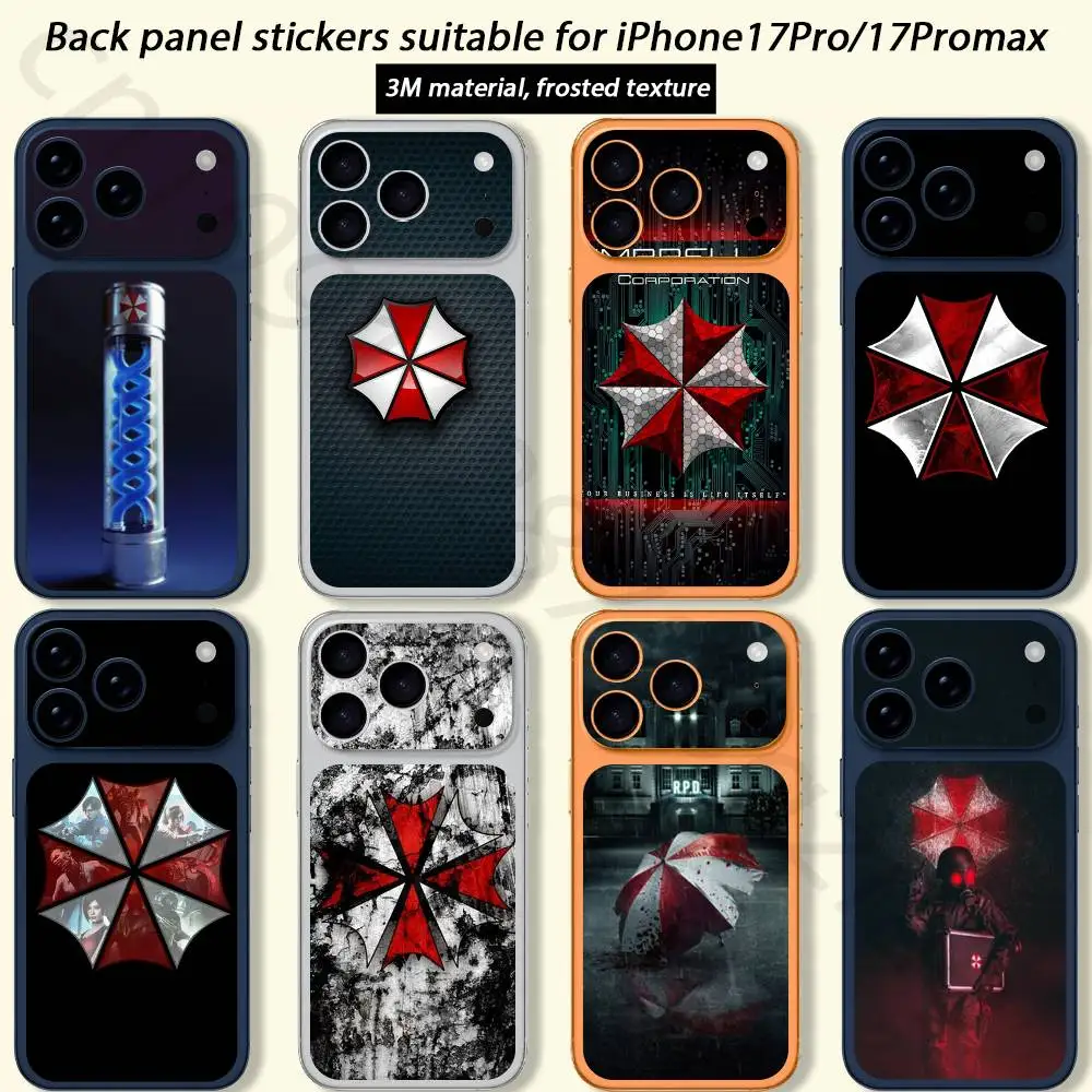 

Game R-Resident Evil Video For iPhone 17 pro Max /17 pro Full Cover Decal Skin Wrap 3D Colorful Rear Protective Sticker Film