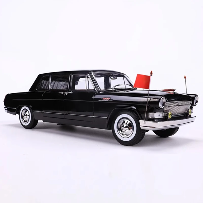 Yugu 1:18 Hongqi CA770 كونسيرج سيارة ثلاثة صف سيدان مفتوح بالكامل سبيكة محاكاة نموذج سيارة مجموعة