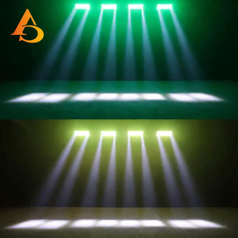 4 Stück 300W Strobe LED RGBW DJ-Lichter, Wash- und Beam-Beleuchtung, Sound- und DMX 512-Steuerung, Lichter für Bühnenbeleuchtung und Partys – Detail 6