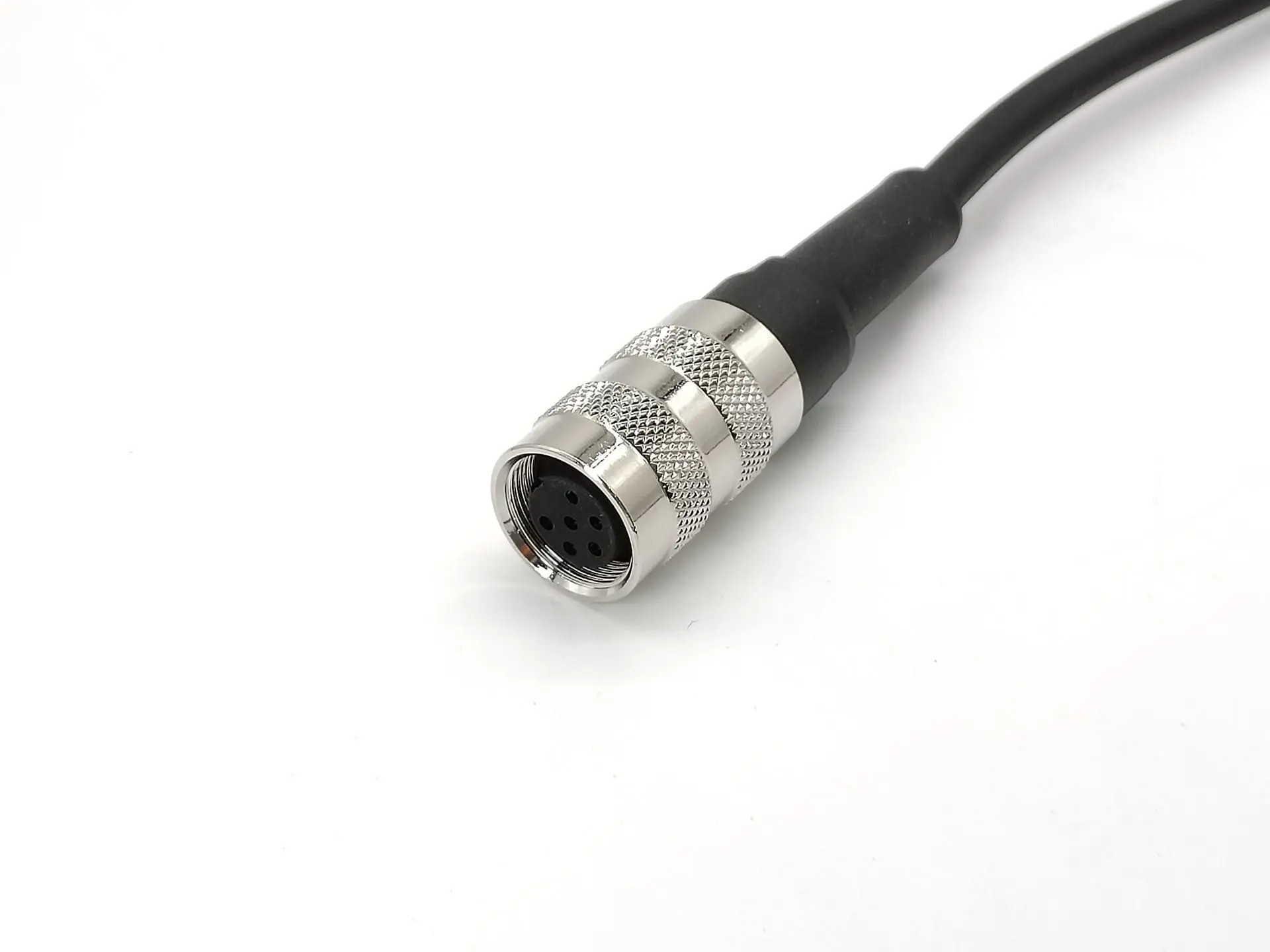 M16 Female Type 6Pin A Code Straight Single Ended Cable 1 Meter Assembly Cable with Plastic Tail