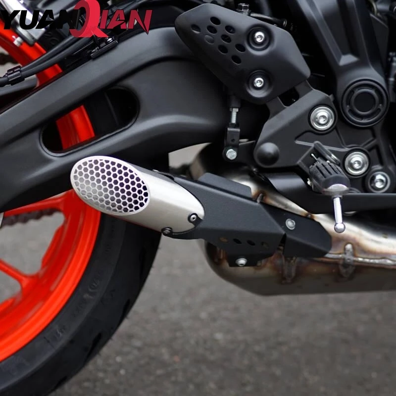 2025 2026 Motorcycle Exhaust Pipe Muffler Cover For YAMAHA YZF R7 MT-07 MT07 Tracer FZ-07 XSR 700 XTribute TRACER700 TRACER 7 GT