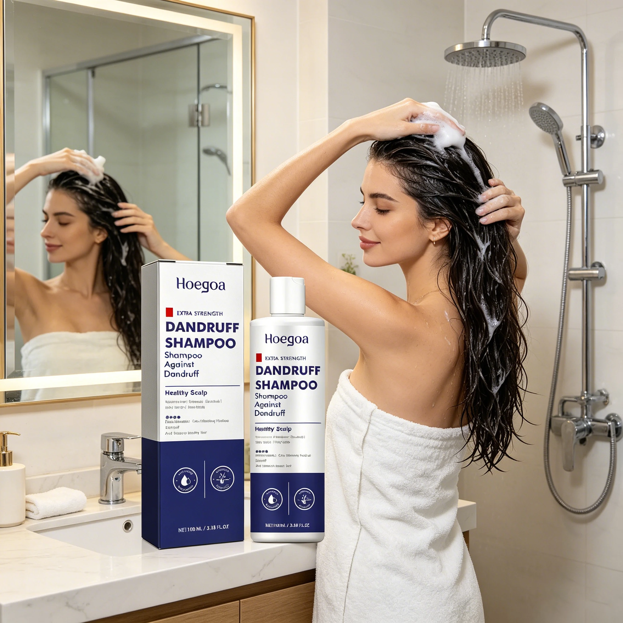Anti Dandruff Shampoo Cleaning Scalp Reduce Oil Fat Anti Itching Redness Treatment Seborrheic Scalp Hair Follicle Repair Shampoo