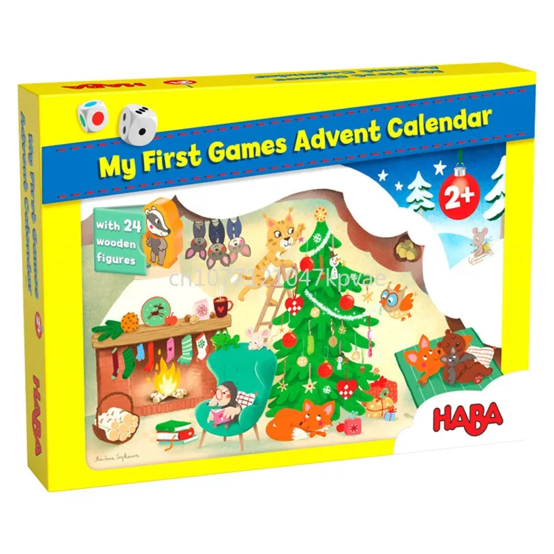 

(HABA Christmas Calendar - Bear Hole Christmas) German HABA imported board game 306765 Christmas Day