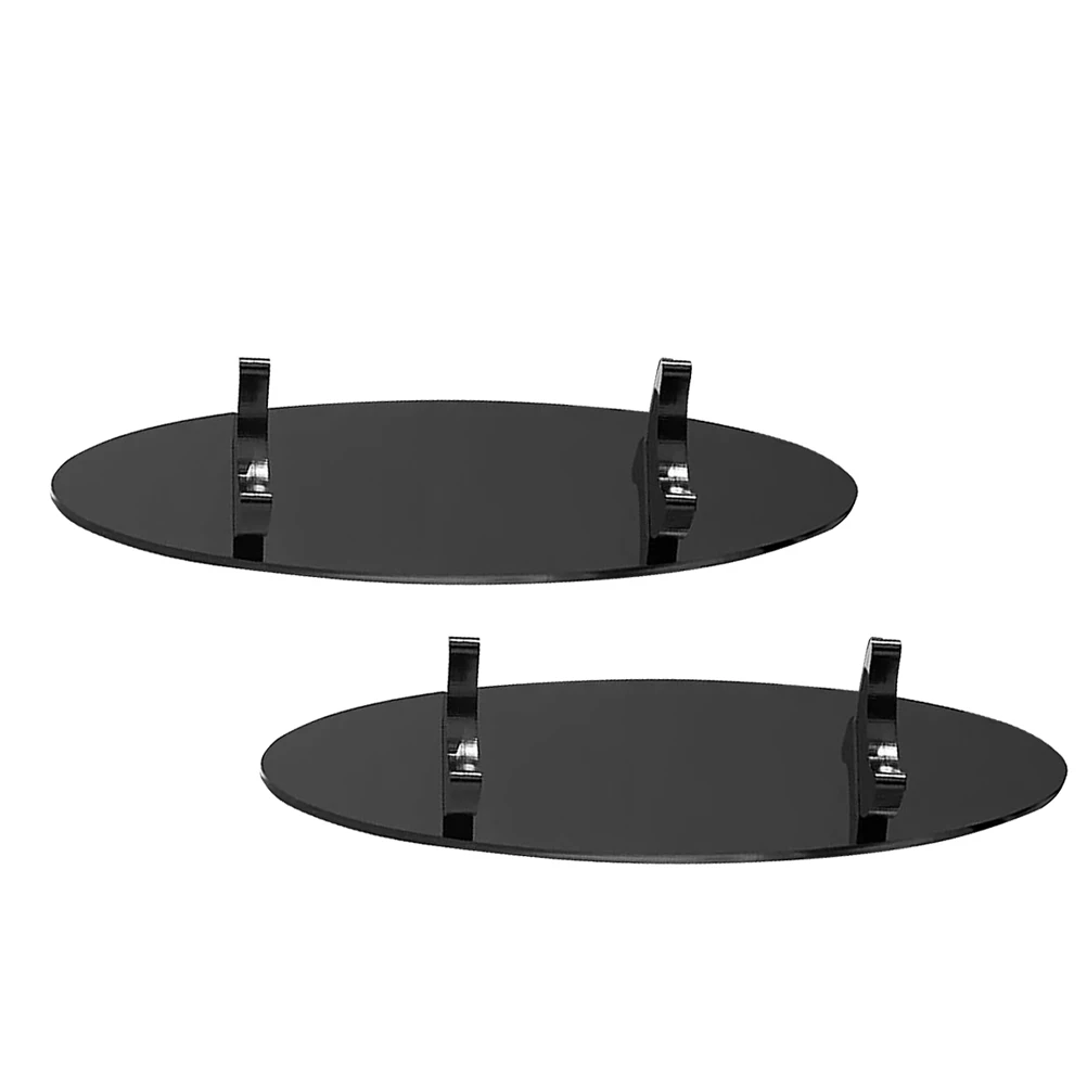 2pcs Pen Display Stand Acrylic Holder for Desk Makeup Storage Bracket Eyebrow Pencil Rack Black Home Office School Supply Decor