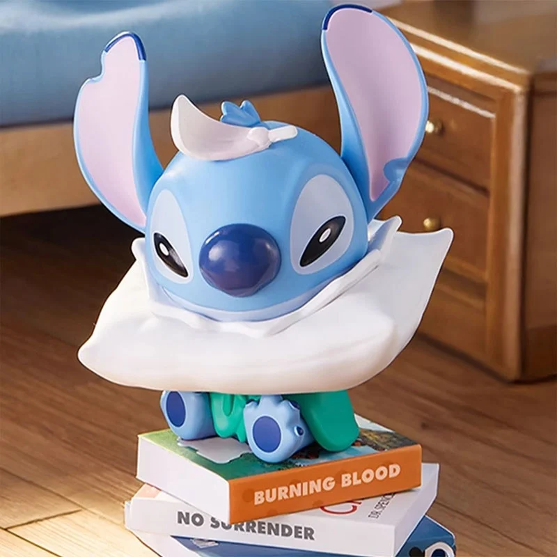 

MINISO Disney Stitch Pillow Fight Series Choice Blind Box Cute Collectible Figures Fun Desk Decor Surprise Birthday Gift for Kid