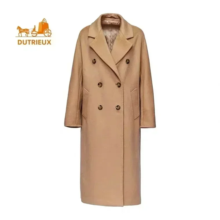 Women's Coat Double-sided 10% Cashmere 90% Wool Long Jacket, 2025 Winter New Women