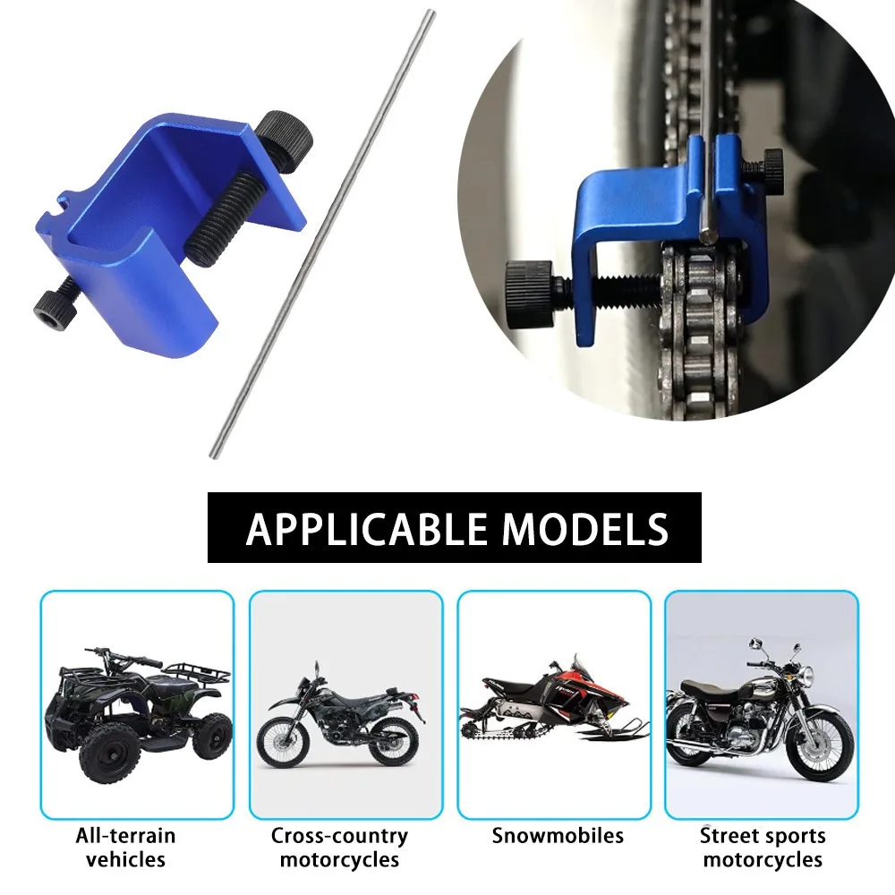 Motorcycle Chain Alignment Tool Quick Precise Sprocket Adjustment Durable Aluminum Alloy Suitable for Vehicle Chain Maintenance