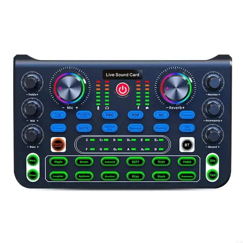 E1YB Professional Live Sound Card Board Sound Sound Board Effects Lighting Effects