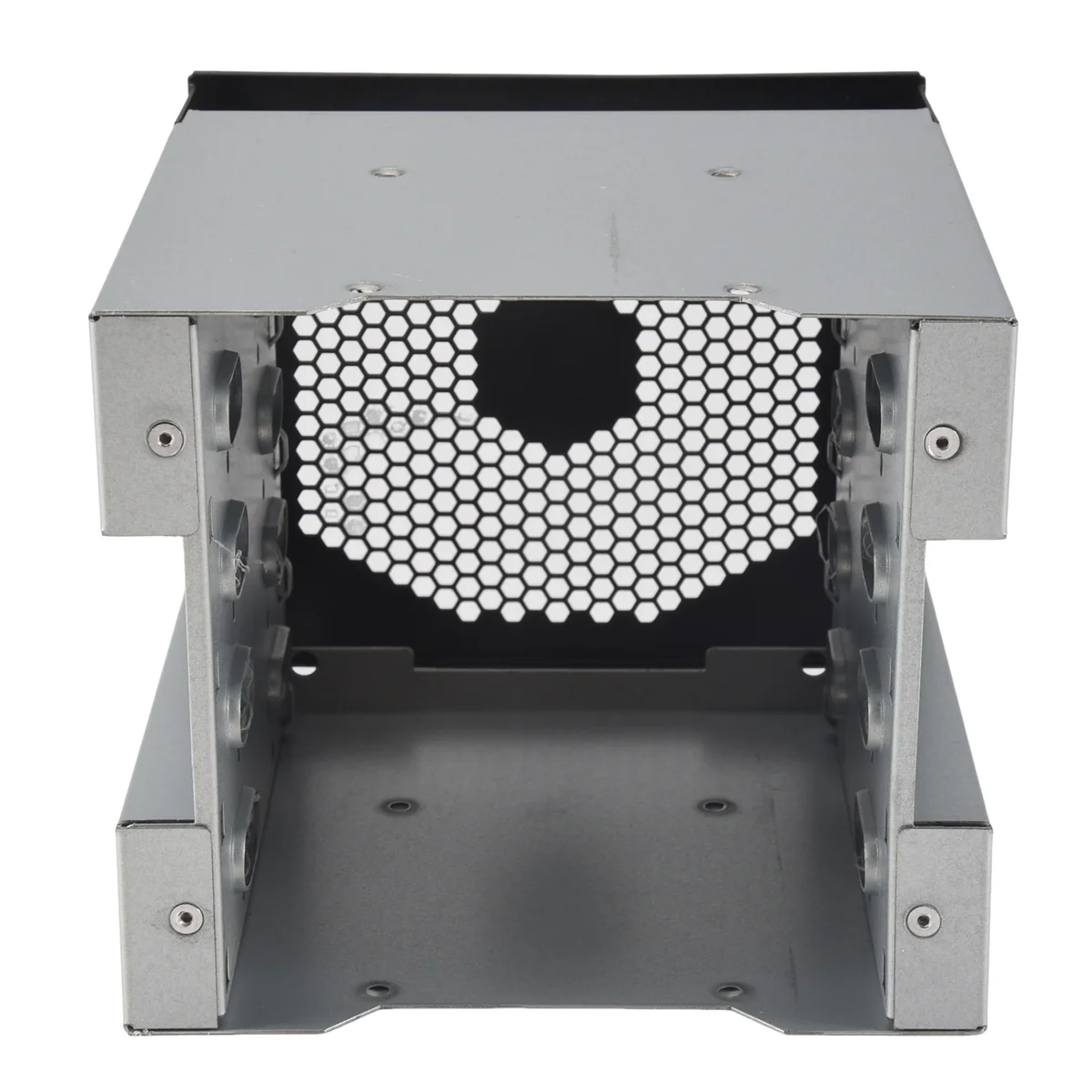 SMIEA 4-Bay Large Capacity HDD Hard Drive Cage Rack 5 Inch 3 x Optical Drive Bays to 3.5 Inch SAS SATA Hard Drive Tray Caddy