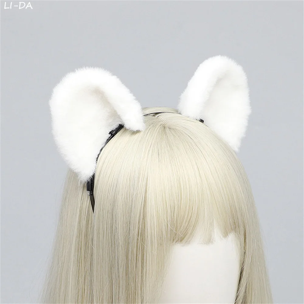 ぬいぐるみ漫画ウサギ耳ヘアフープアニメコスプレ衣装猫耳カチューシャ帽子女性女の子ステージパフォーマンスヘアフープ