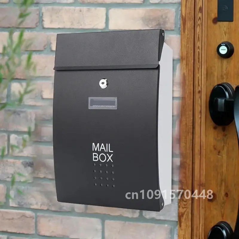 Stainless Steel Mailbox Outdoor Warehouse Apartment Home Garden Letterbox Wall Mounted Vertical Locking Mail Post Box F6011