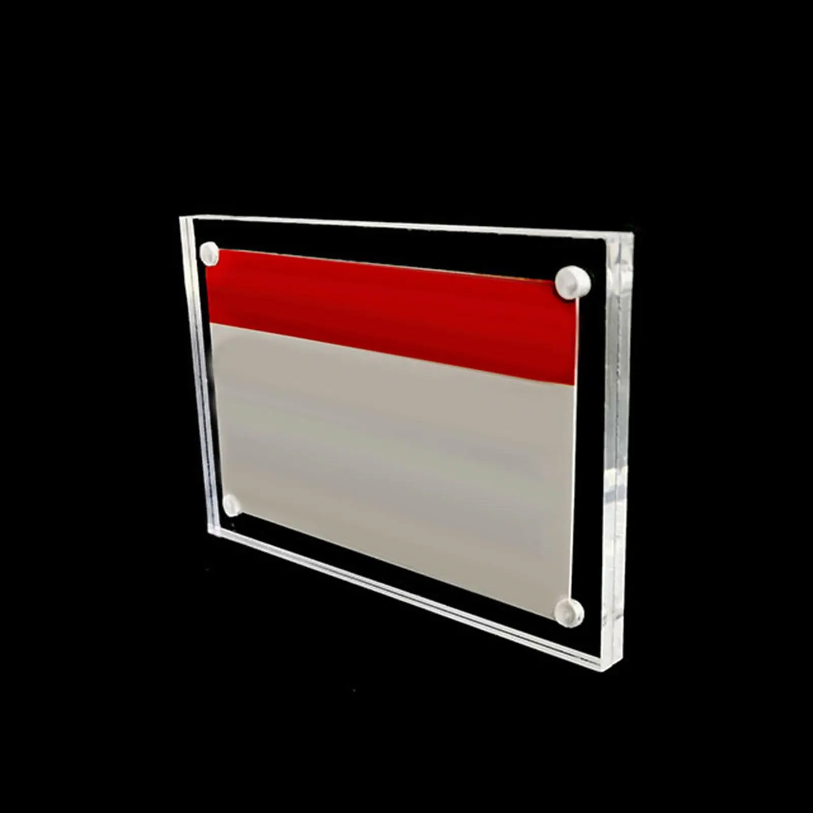 Price Tag Display Stand Flat Tabletop Acrylic Clear Desktop Name Card Mini Label