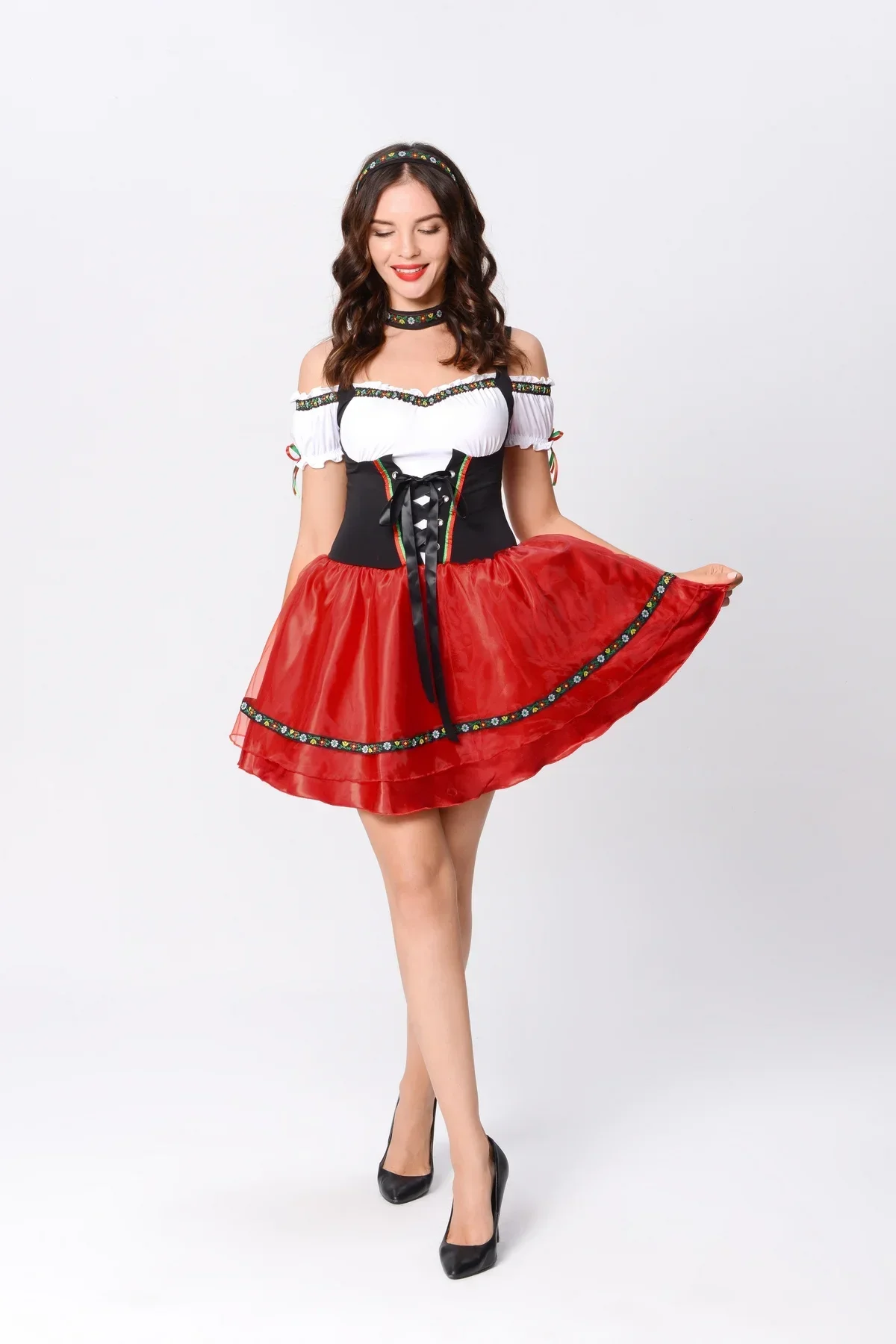 Women Oktoberfest Costume German Bavarian Beer Maid Costumes Tavern Waitress Outfit