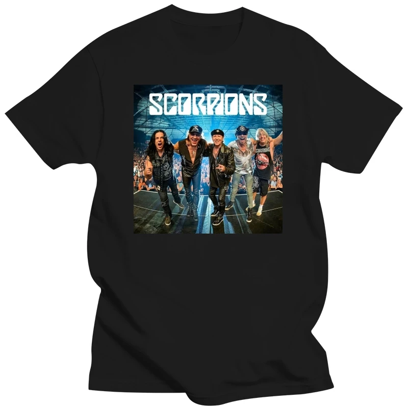 Мужская черная футболка Scorpion Crazy World Tour 2020, размеры от S до 4Xl