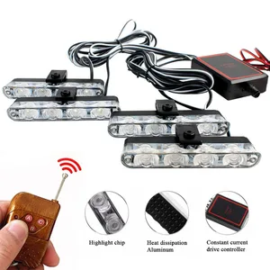 4 in 1 Rotblau Lichter Notfall Stroboskopische Polizeilichter 12 V mit drahtloser Steuerungsnetzlicht für Autos Van SUV -LKW 8 Hauptverkauf Pajero 1 - №4