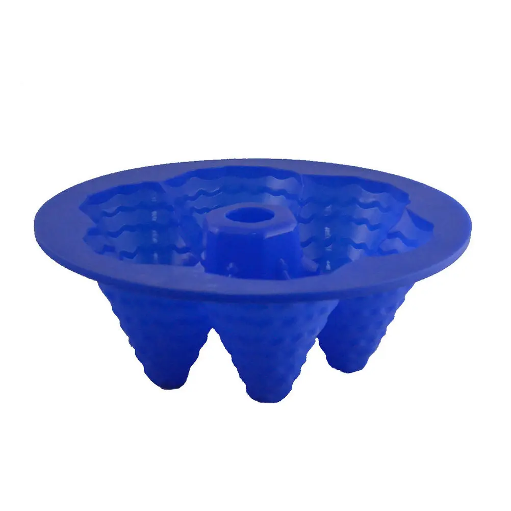 Premium Christmas Tree Cake Stencil Set Dust Resistant Flexible Silicone Baking Mold for Cake Decorating Cupcakes Fondant