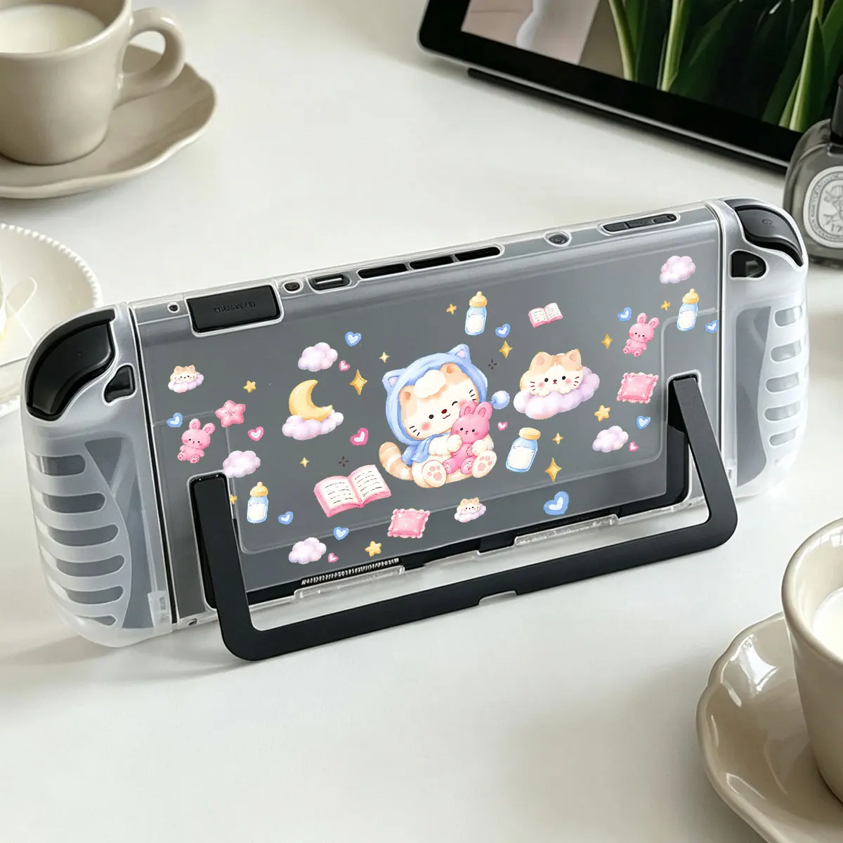 Hard Crystal Acrylic Protective Case Detachable Joy-Con Split-type Housing for Nintendo Switch 2 NS2 Console Dockable Base
