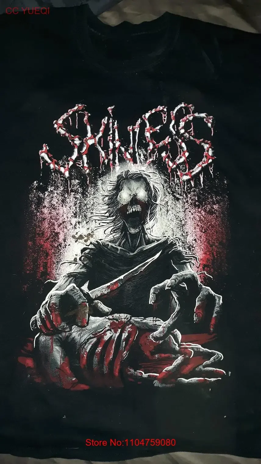 Skinless Band For Friends Black T Shirt Cotton All Size 7D1881 vintage Washed homme Casual designer clothes Soft fashion