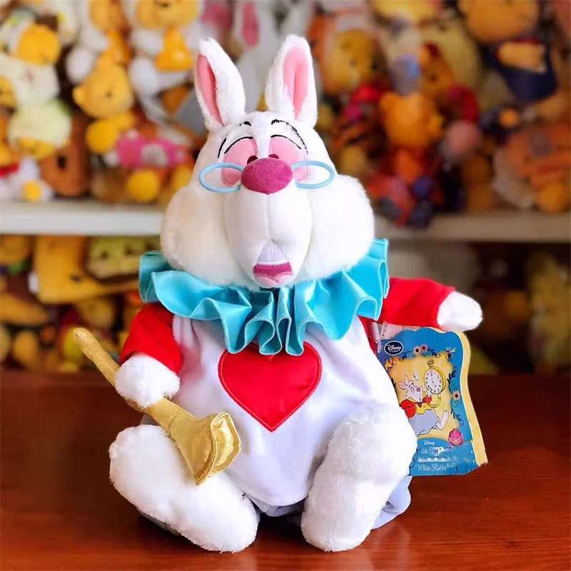 

35cm High Disney Alice In Wonderlan The White Rabbit Soft Plush Toy Stuffed Dolls Quality Birthday Gifts For Children Toys Hot