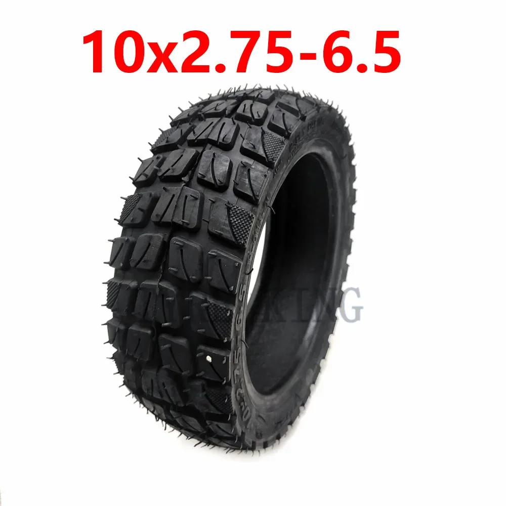 10x2.70-6.5 Tubeless Tire 10x2.75-6.5 Anti Skid Off-Road Vacuum Tyre for Electric Scooter 10 Inch Front and Rear Wheel Parts