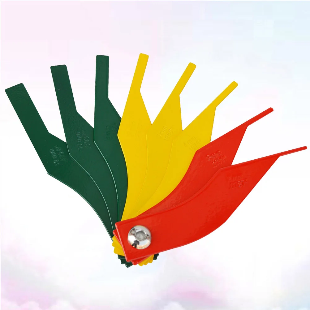 

Metal Brake Pad Gauge Thickenss Measuring Ruler Clear Scale for Auto Repair Shop Home Use Brake Pad Measuring Gauge Professional