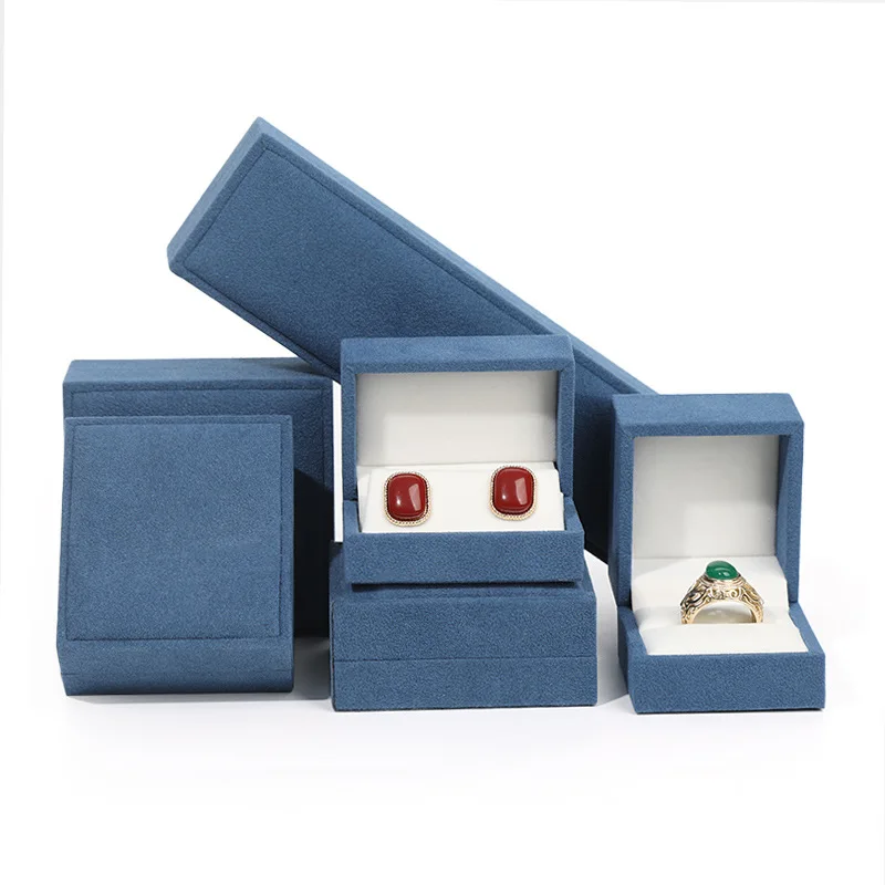 

Velvet Jewelry Boxes Necklace Earring Stud Case Wedding Ring Box New Year Party Gift Packing Box Jewelry Container Holder