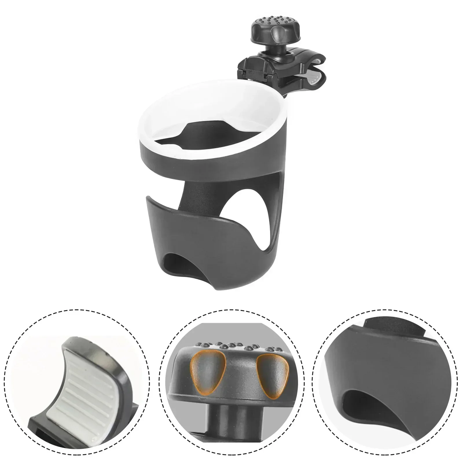 Boat Cup Cup Holder 1 Pcs Degree 5.16x4.06x4.02inch Accessories Adjustable Anti-slip Clamp Plastic Jon Boat