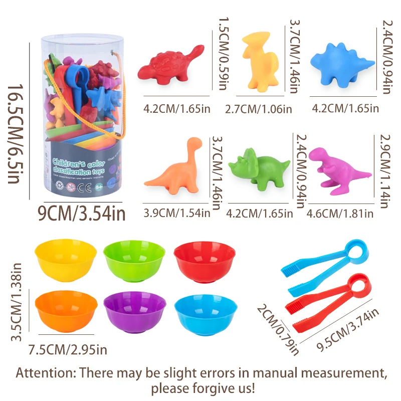 Materiał Montessori Tęcza Liczenie Zwierzęta Zabawka matematyczna Klasyfikacja kolorów zwierząt Gra dopasowująca Edukacja dzieci Zabawka sensoryczna