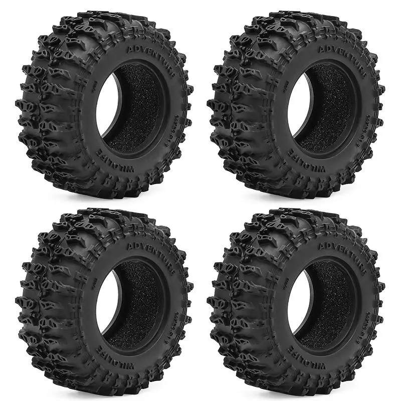 إطارات التضاريس الطينية الناعمة مقاس 1.3 بوصة لـ TRX4M SCX24 AX24 FCX24، أجزاء ترقية الزاحف RC عالية الجر، إطار مستنقع 64 × 26 مم #5