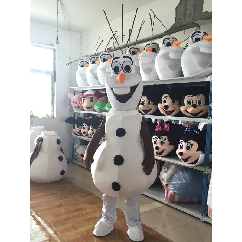 

Cosplay Frozen Snow Man Olaf Character Mascot Party Props Costume Advertising Stage Perform Fancy Dress Birthday Party Animal