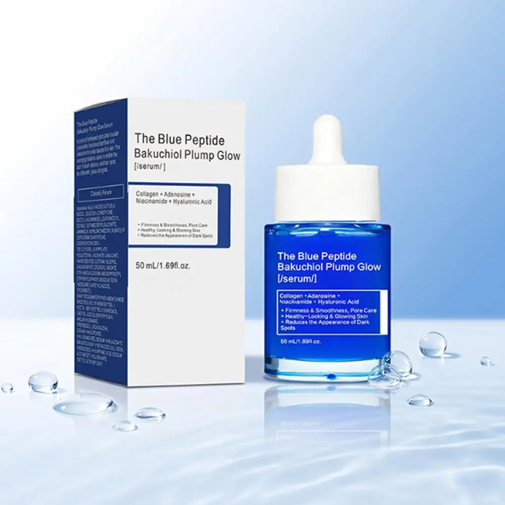 GHK-Cu Blue Copper Peptide Essence Liquid 50 ml Blue Copper Peptide Bitter Nutmeg Phenol Essence Liquid Plump and Full