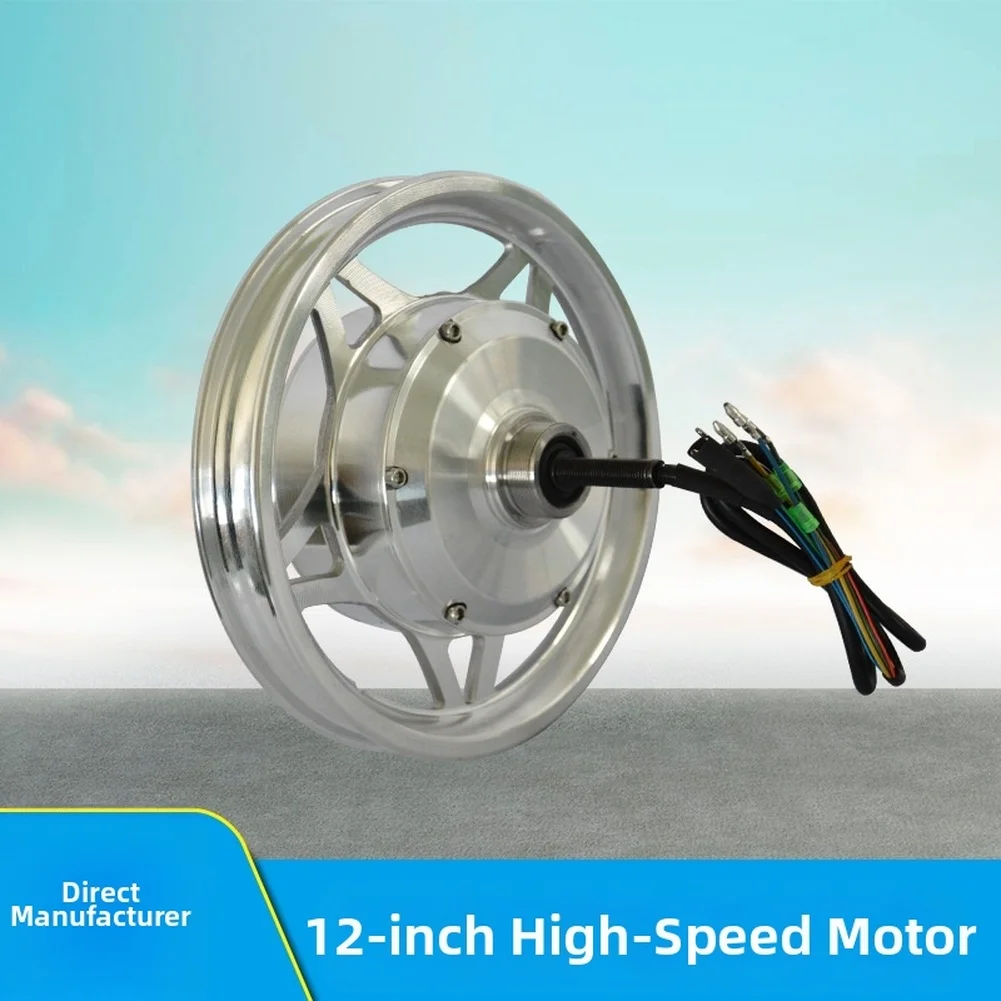 

Motor 12inch Folding Elecvehic Rear Wheels Aluminum Alloy Steel Metal For Copper 36V/48V 350W For 12inch 9pin Waterproof