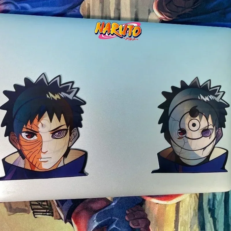 Naruto Anime Characters Series 3D Gradient Stickers Sasuke Kakashi Itachi Creative Stickers Waterproofing Change Color Toys Gift