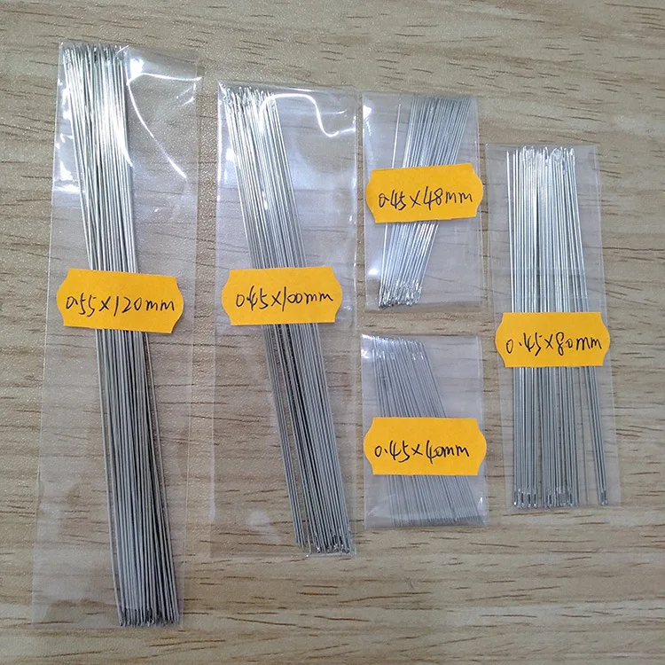 30PCS Beading Needles necklace making tools 0.45*40mm/0.45*48mm/0.45*80mm/0.45*100mm/0.55*120mm