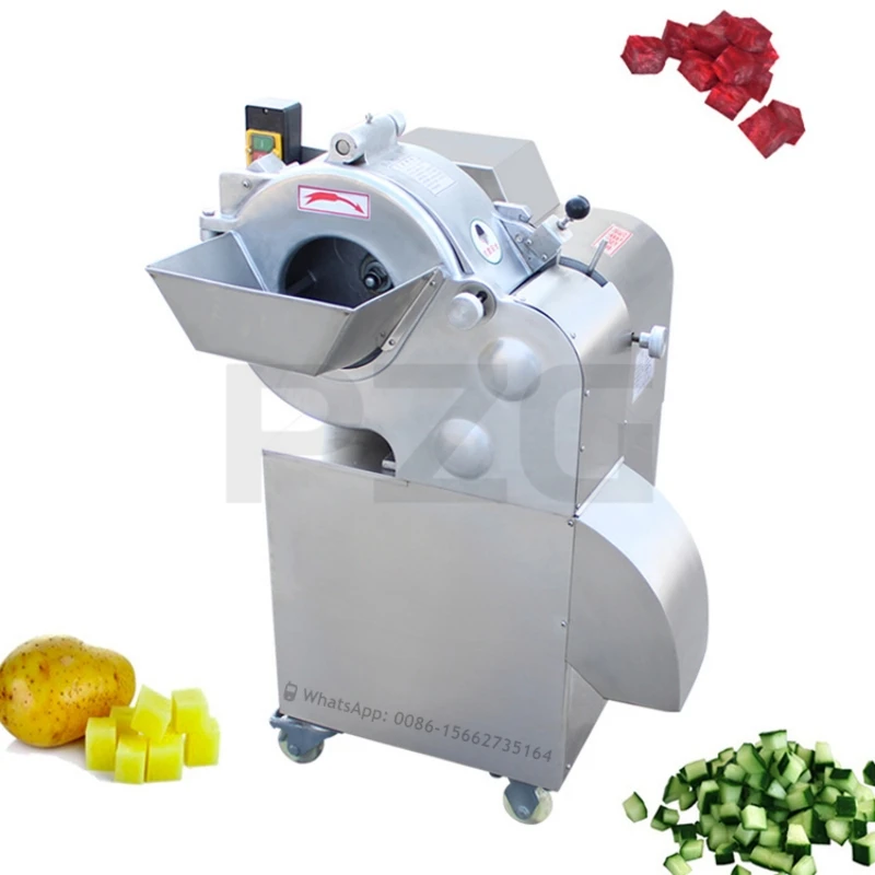 

Industrial Customize Cube Cutting Machine Commercial Vegetable Dicer Carrot Onion Kiwi Fruit Apple Mango Vegetable Dicer Machine