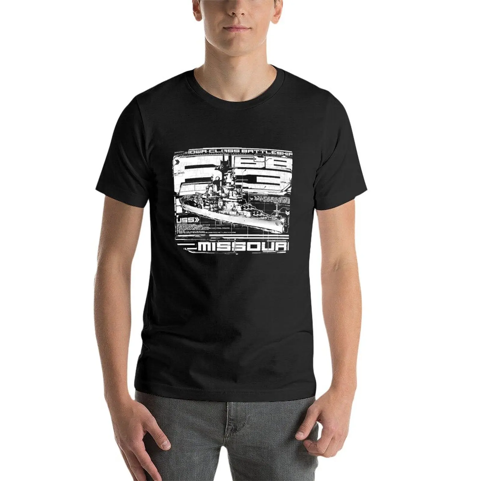 Battleship Missouri T-Shirt cute clothes Blouse t shirts for men cotton
