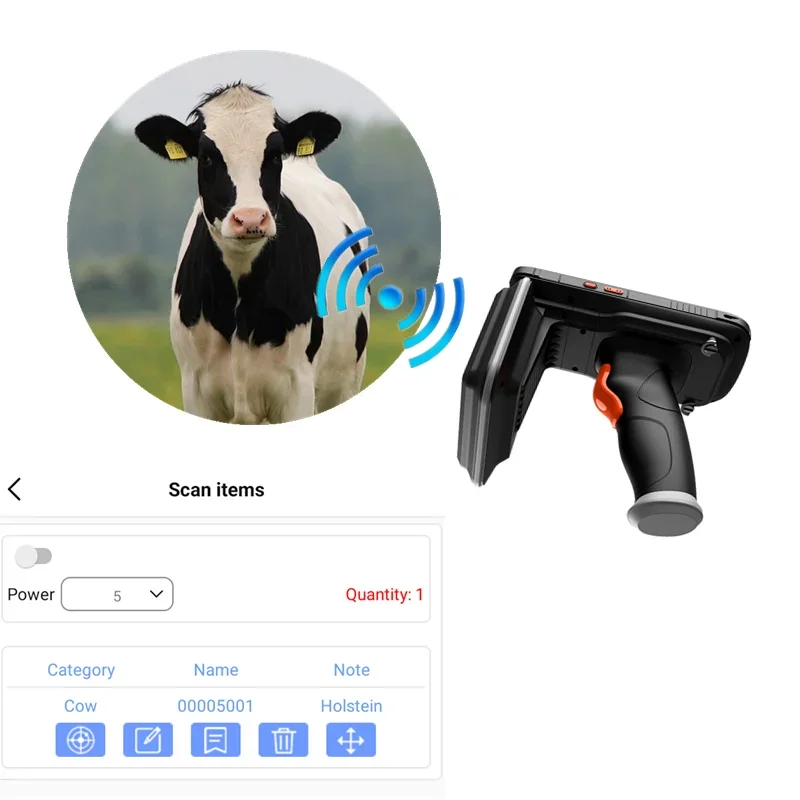 RFID Animal Husbandry Cow/Cattle/Sheep Identification Management System