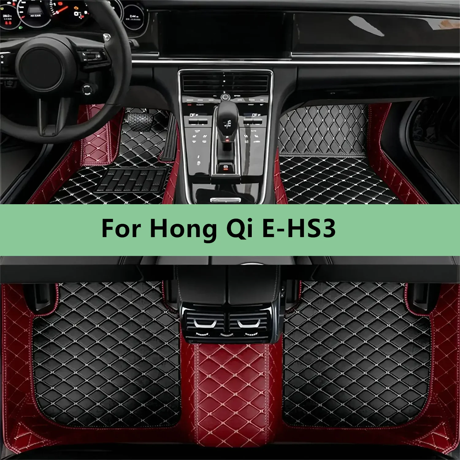 

Car Floor Mats For Hong Qi E-HS3 2019 2020 Floor Mats for Men Women Car Interior Accessories