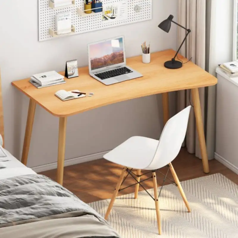 -+-White Desktop Executive Desk Wood Writing Stand Computer Table Executive Desk Study Home Work Scrivania Office Furniture