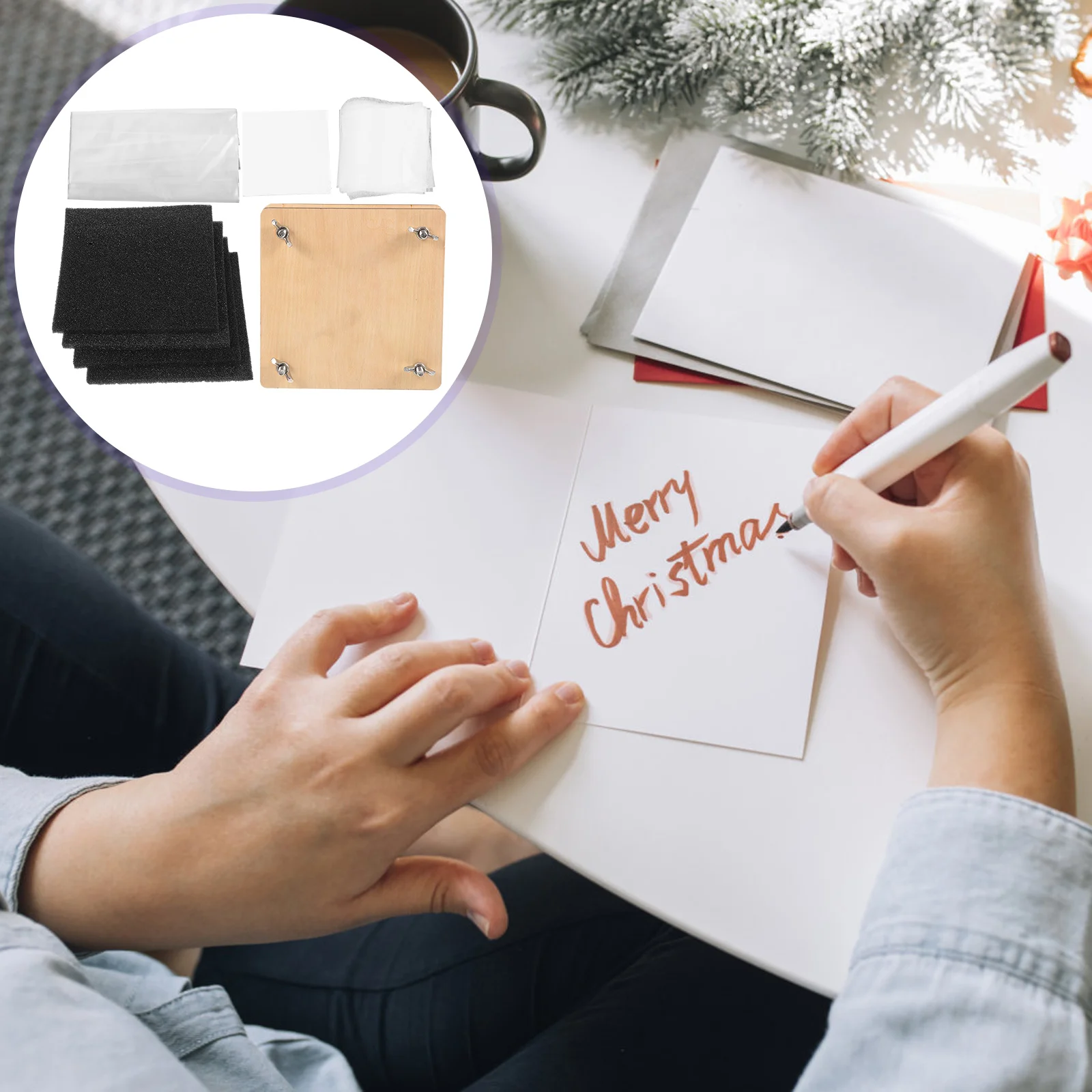 

1Set Flower Press Kit Wooden DIY Pressing Tool for Flowers Leaves Scrapbooking Wedding Invitations Botanical Use