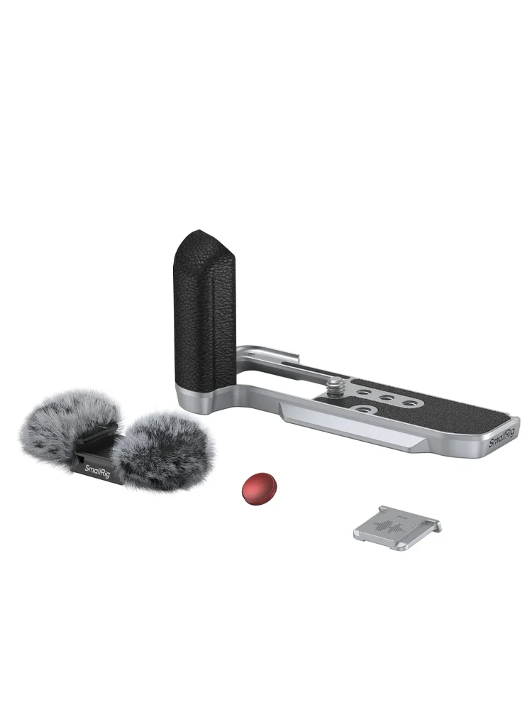 لوحة تثبيت أصلية على شكل SmallRig 4875 L مع مقبض من السيليكون لقبضة السيليكون FUJIFILM X M5 باللون الأسود الفضي #2