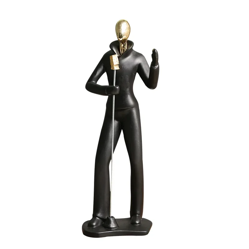 Creative Band Characters Decorative Light Luxury Decorative Desktop Resin Crafts